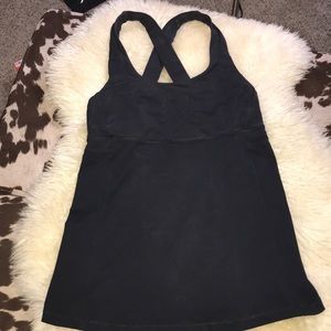 Size 8 Lululemon Black Workout Tank